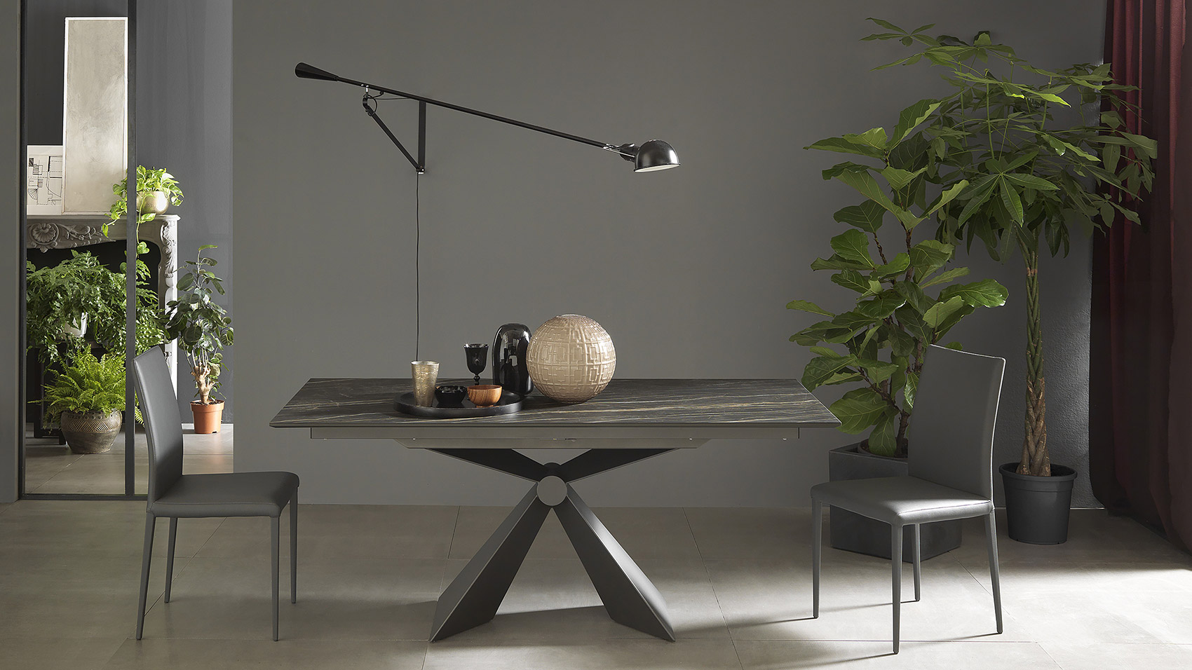 SINTESI – EXTENDING DINING TABLE (converts to dining table for up to 10 people)