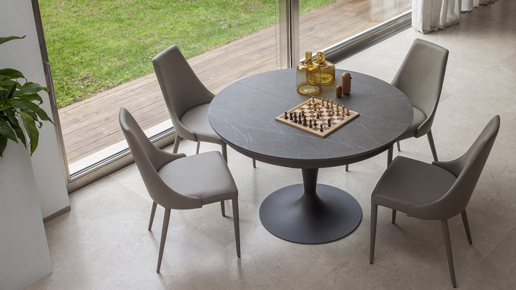 SUN – EXTENDING DINING TABLE (converts to dining table for up to 8 people)