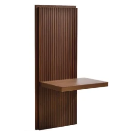 1652A 17 ¾” x 14 ½” x 41 ½” 2 x Fluted Headboard Side panels (wings) with nightstand shelf (includes induction charger for cell phone)