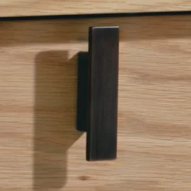 Linea Drawer Handle in Bronze Matte
