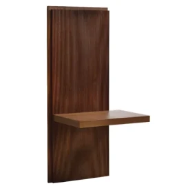 1752A 17 ¾” x 14 ½” x 41 ½” 2 x Micro Fluted Headboard Side panels (wings) with nightstand shelf (includes induction charger for Cell phone)