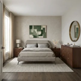 Origami with Rigatto - Upholstered Bed