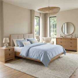 Linea Upholstered With Nightstands