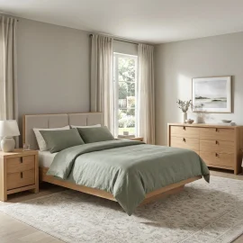 Linea Upholstered With Nightstands