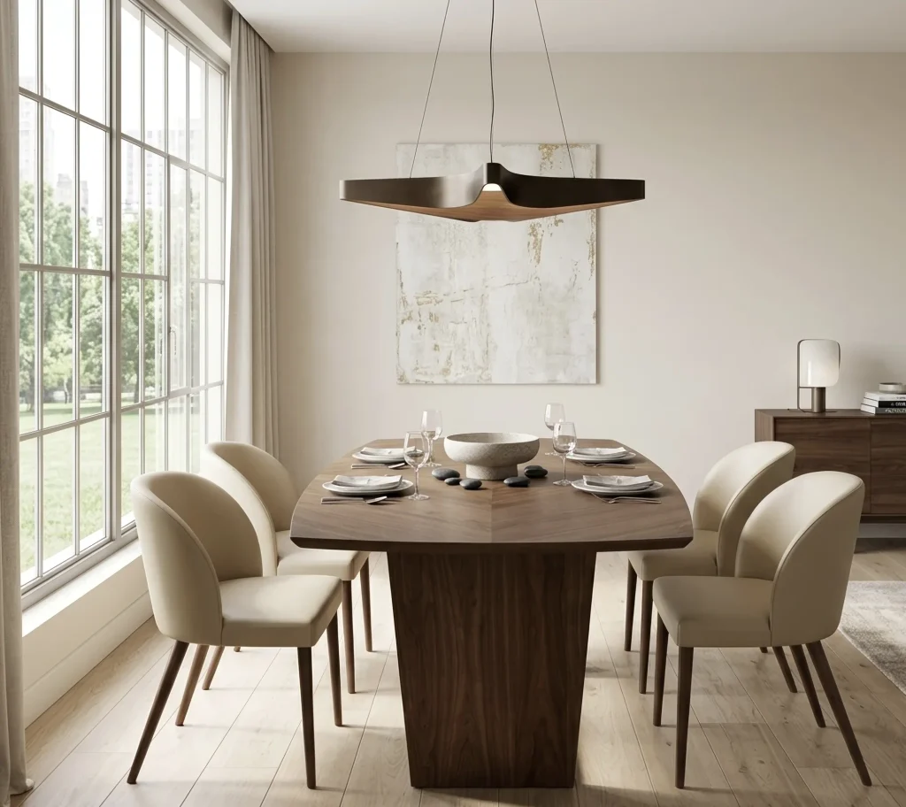 Meda Table - End View
