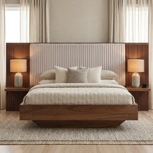 Milo Bed Panels With Shelves