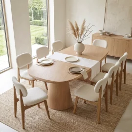 Nantes Table - With Bruges Chairs X 8
