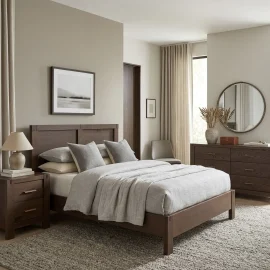 Toscano Walnut With Beige Wall