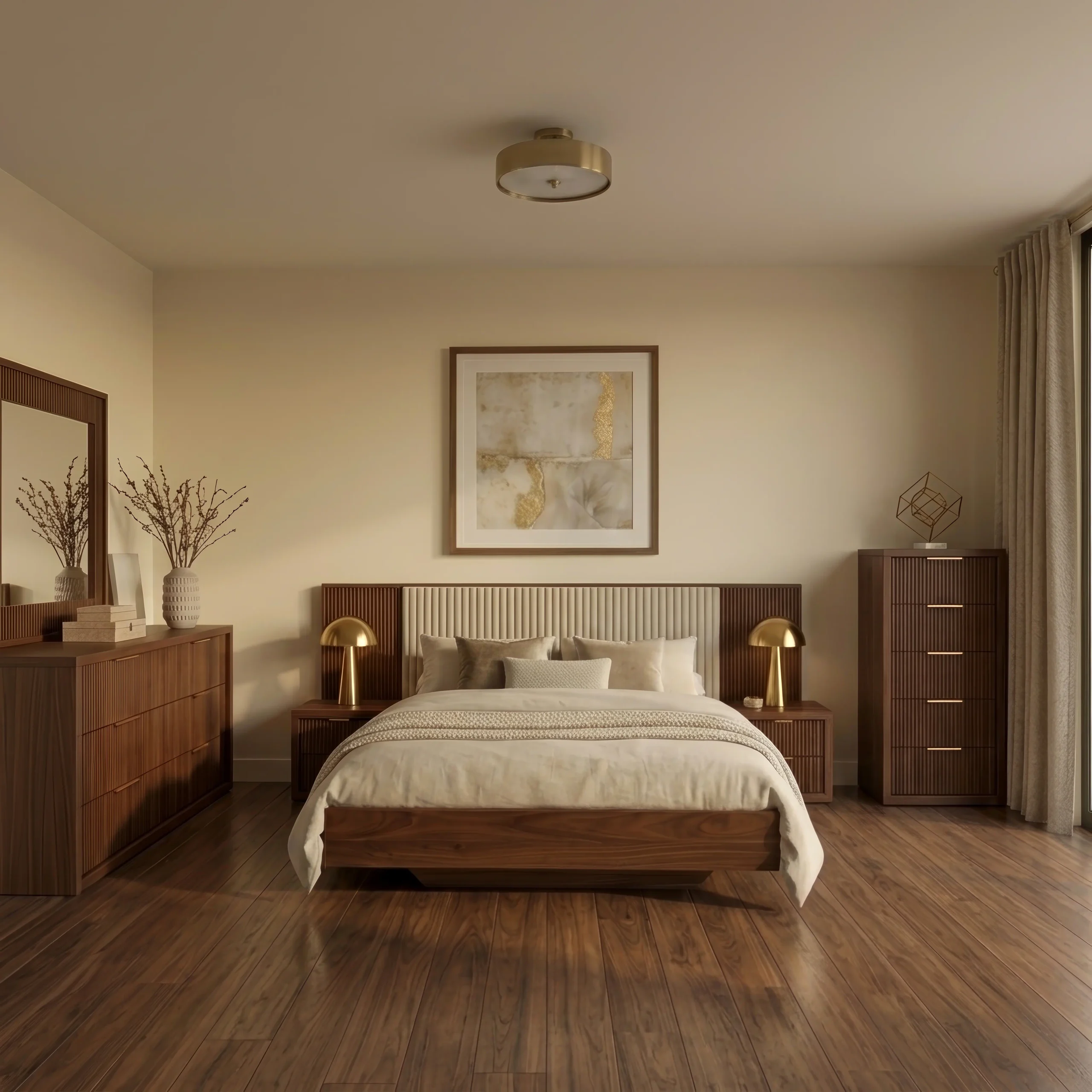 Rigatto With Panels N Nightstands